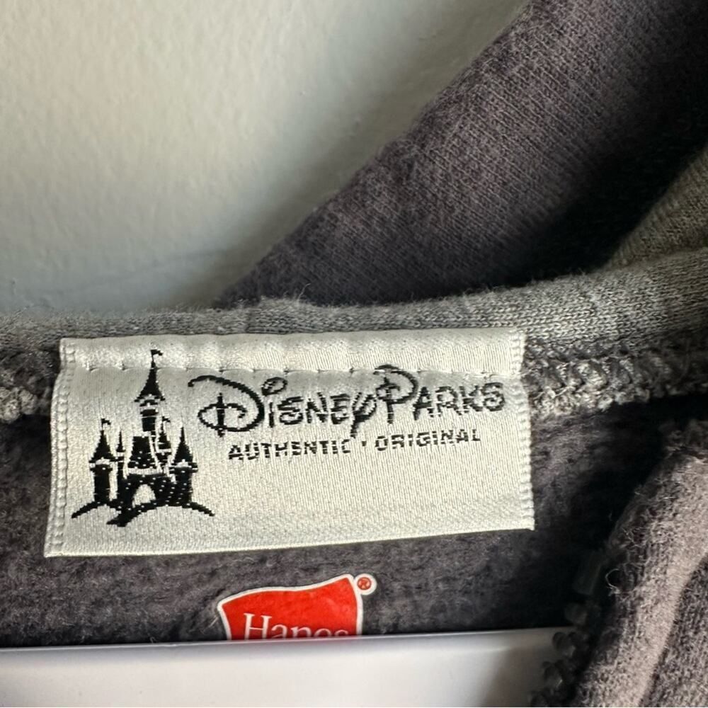 Disney‎ Mickey Mouse Hoodie Jacket Women's L Gray Long Sleeve - Picture 4 of 5
